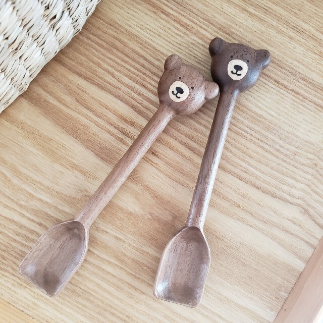 木製 クマ スプーン 2本セットの通販 by トラブル防止の為プロフ必読