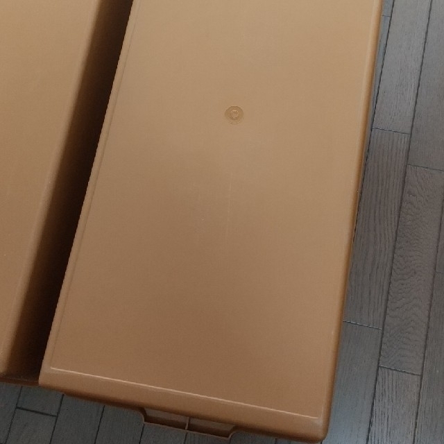 押入収納 着物収納 タッパーウェア ロングスーパーケース セピア 2個