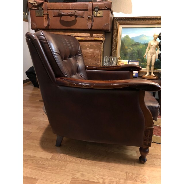 カリモク家具 - 専用です オールドカリモク karimoku 1人掛けソファ