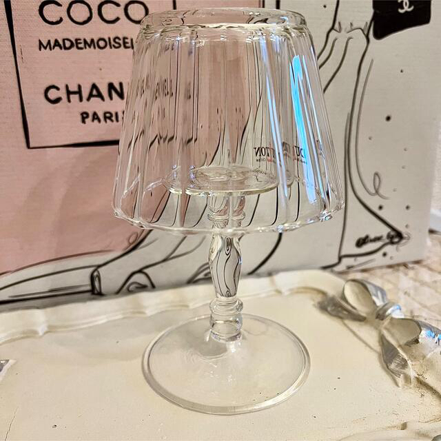 ZARA HOME - ガラス レトロ グラス キャンドルホルダー キャンドル