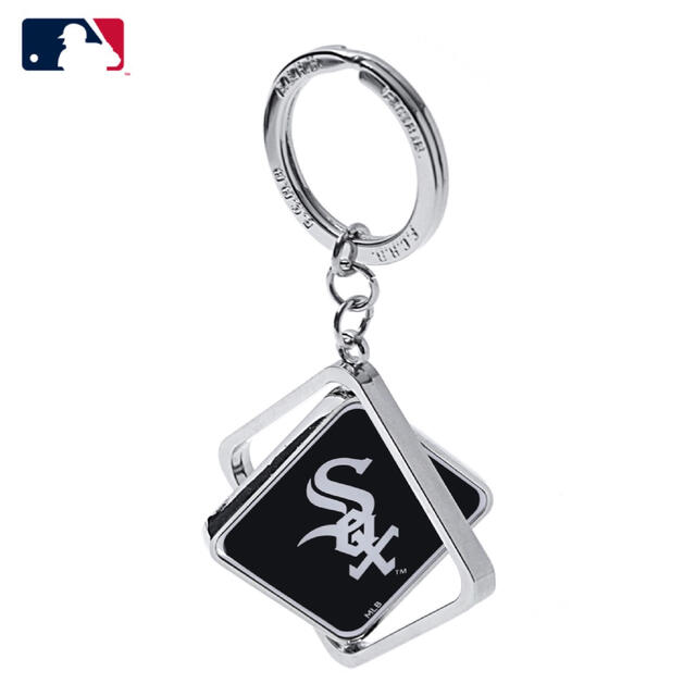 ホワイトソックス MLB ツアー エンブレム スピン キーリングの通販