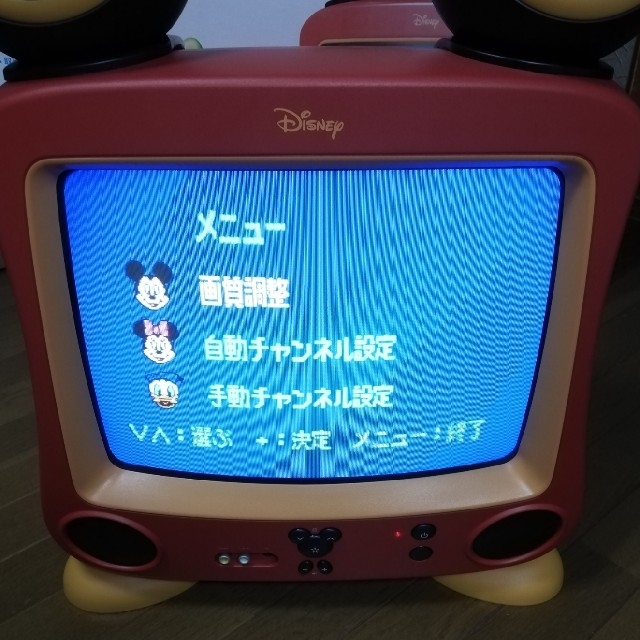 Disney - Disney ディズニー ミッキー ブラウン管14型カラーテレビの