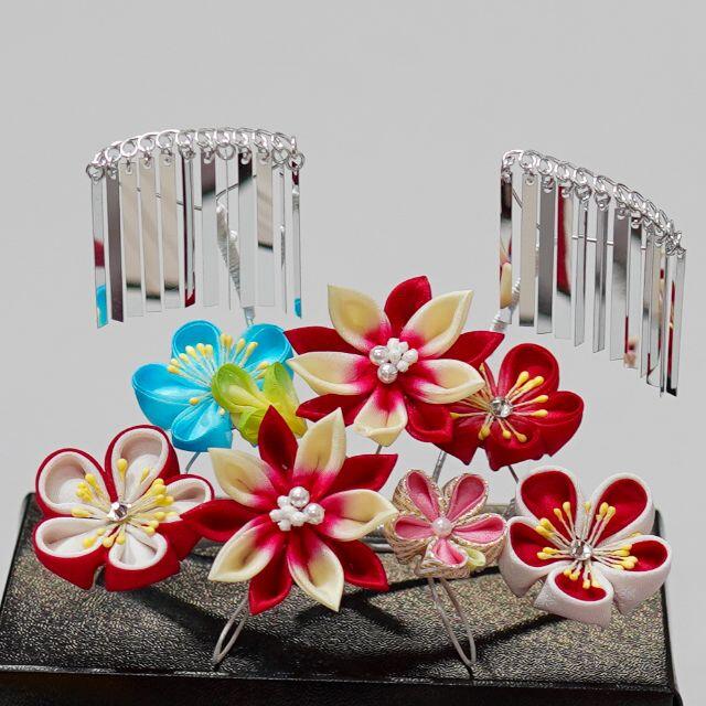 七五三 七歳 かんざしセット 髪飾り 女児用 日本製 ビラ NO35891の通販