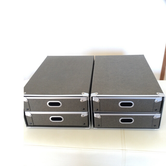 MUJI (無印良品) - 無印良品 硬質パルプボックス2段タイプ 2個セットの