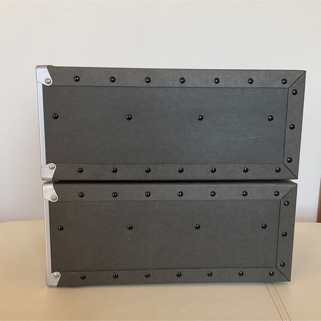 MUJI (無印良品) - 無印良品 硬質パルプボックス2段タイプ 2個セットの