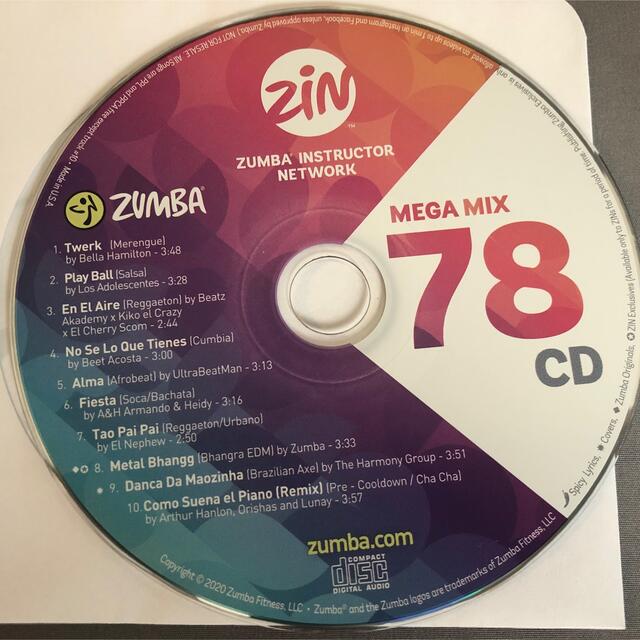Zumba - zumba megamix78 CD メガミックス ズンバの通販 by らいみ's