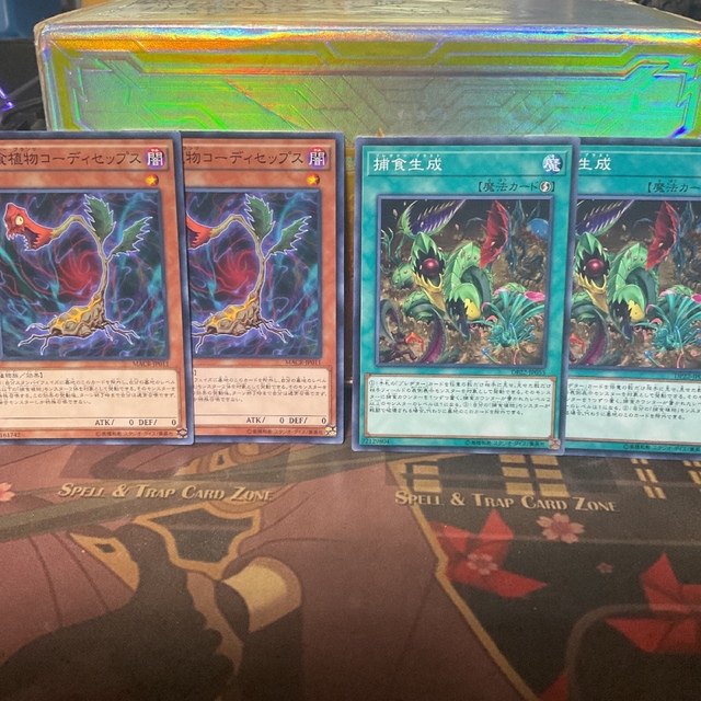 遊戯王 - 遊戯王 捕食植物デッキ メイン40エクストラ15 スリーブ付の