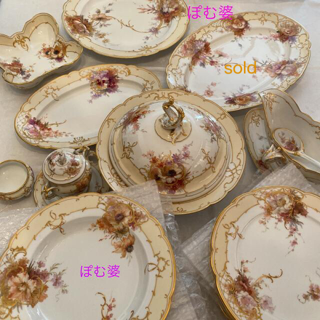 MEISSEN - ☆御参考【KPMベルリン】印象派 印象主義／手描き 金彩