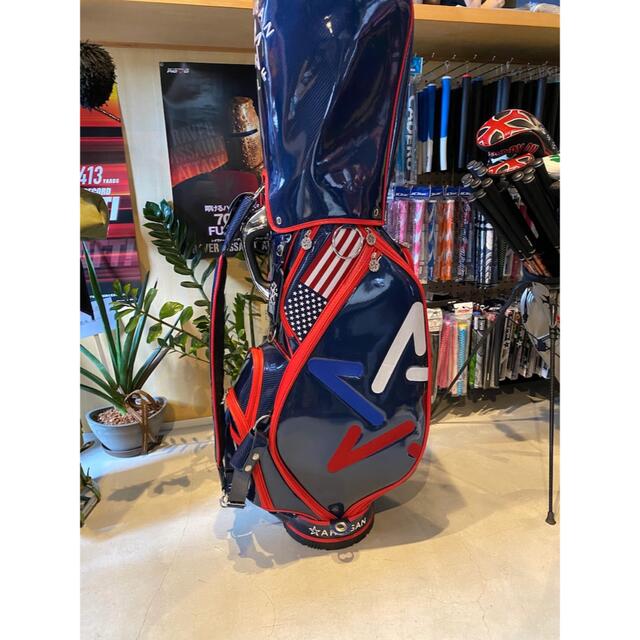 新品未使用☆アーティザン キャディバッグ 希少ネイビー色☆メーカー