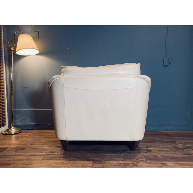 首都圏送料込〜イタリア輸入30万超NATUZZI本革1人掛けソファー＋