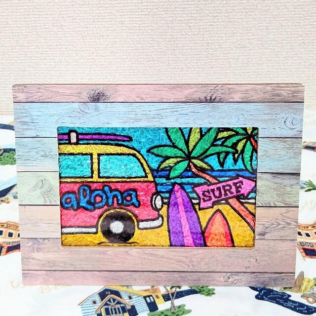 SOLD☆ステンドグラス風ハワイアンフレーム☆の通販 by 美ら海's shop