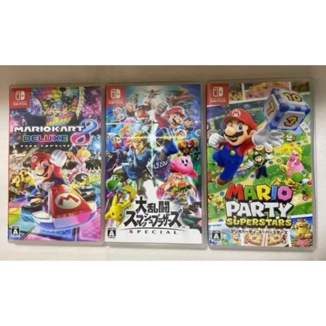 Switch マリオカート8 デラックス マリオパーティ スマッシュブラザーズ