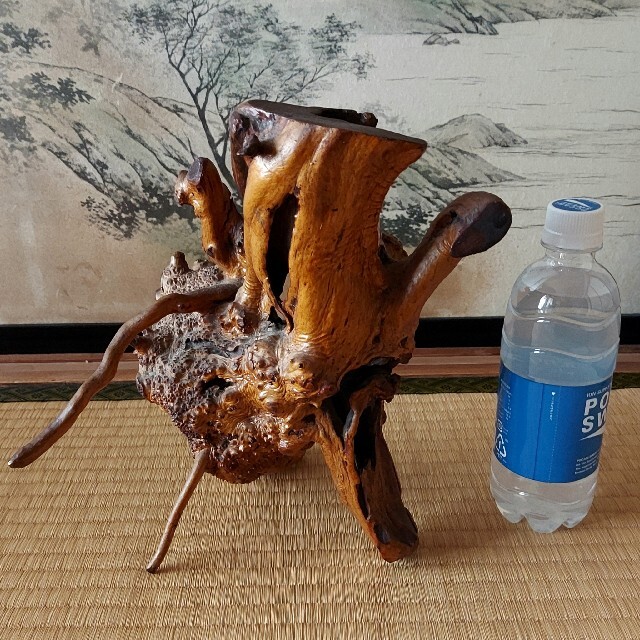 昭和レトロ】木の根 置物 切り株 天然木 インテリアの通販 by 断捨離中