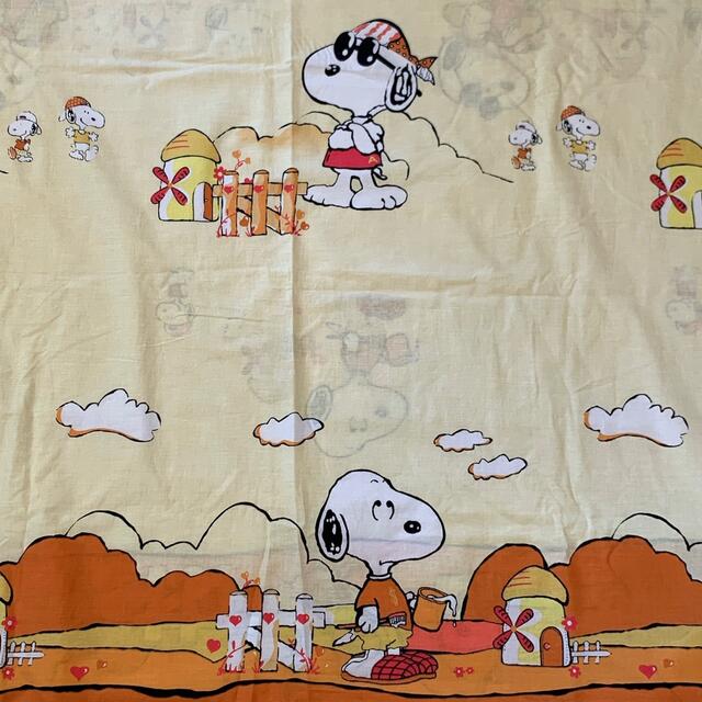 SNOOPY - 【ビンテージシーツ】スヌーピー 夕焼け ドイツ レア柄