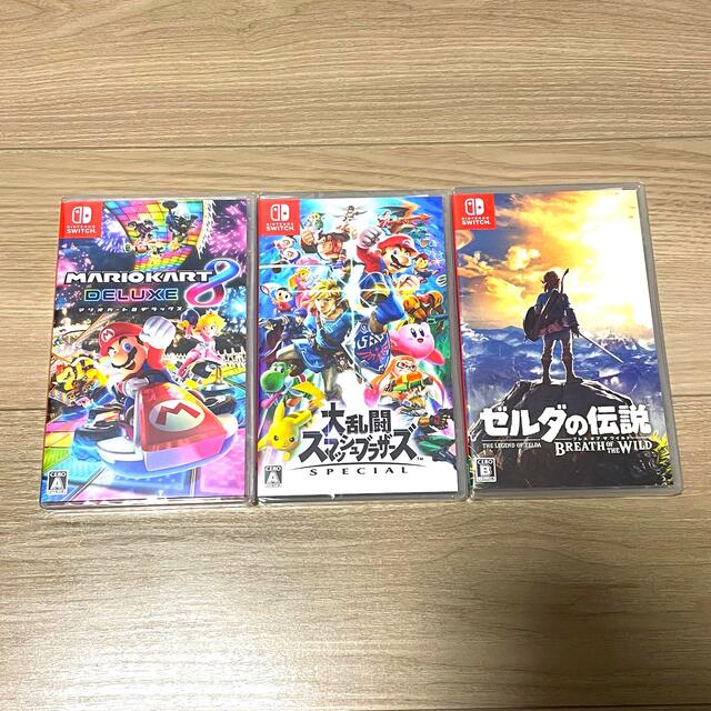 Nintendo Switch - 任天堂Switch ゼルダ スマブラ マリオカート 3本