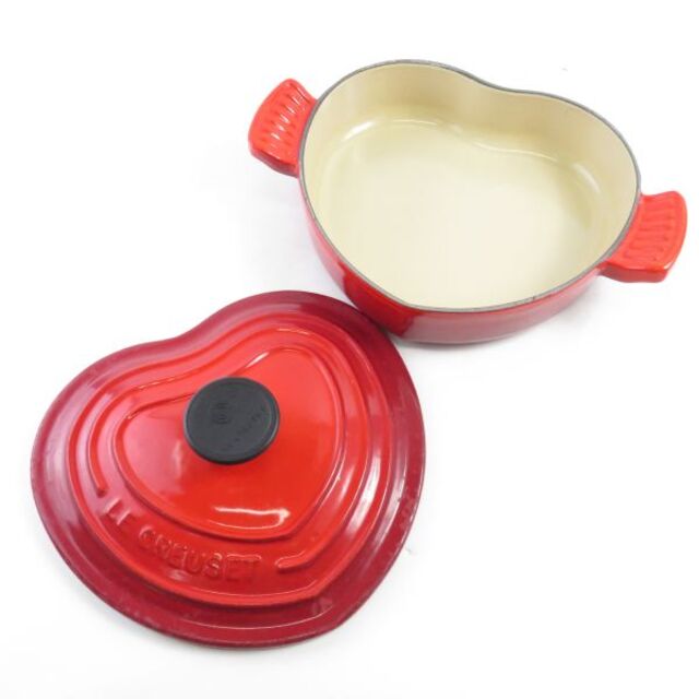LE CREUSET - ルクルーゼ ココットダムール 両手鍋 レッド系 2L 浅型
