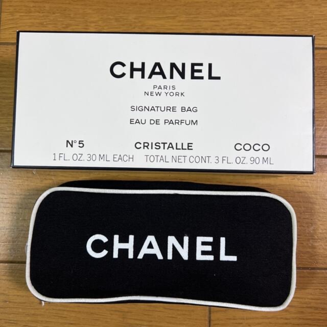 CHANEL - ヴィンテージシャネルCHANEL香水3本セットポーチ付新品未