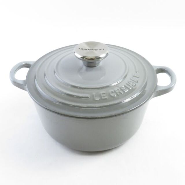 LE CREUSET - ルクルーゼ ココットロンド ミストグレー 18 両手鍋 1点