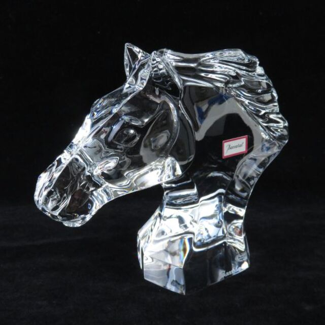 Baccarat - バカラ 馬の頭 クリスタルオブジェ ペーパーウェイト 置物