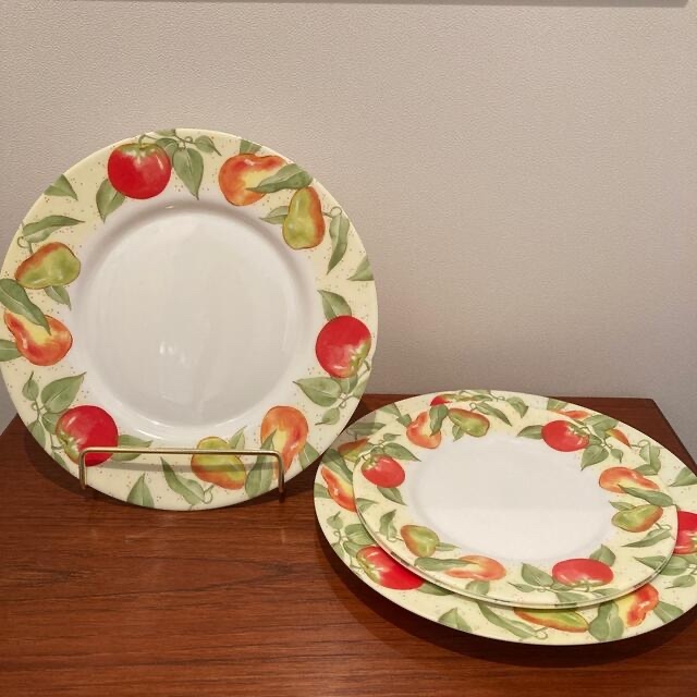 アルコパル arcopal フルーツ柄プレート4枚 24.5cm 20cm 廃盤の通販 by