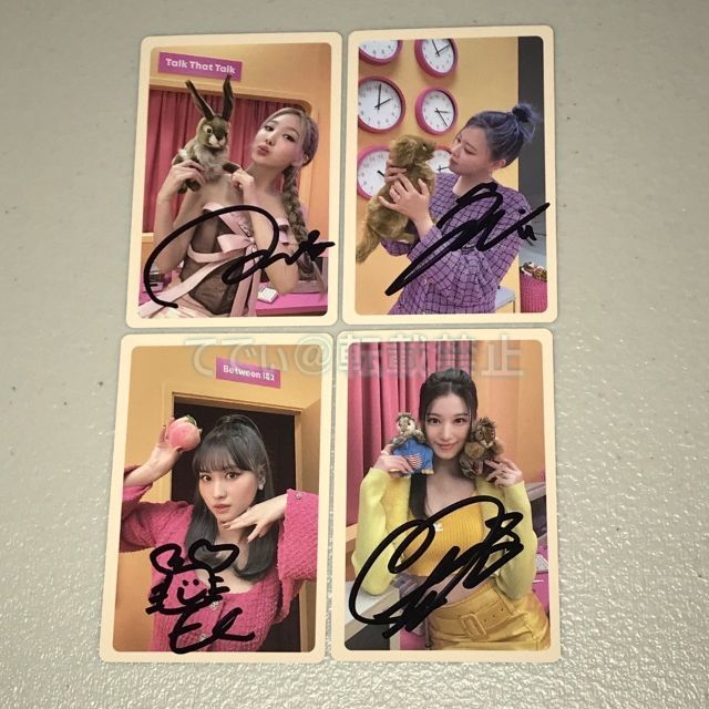 TWICE 直筆サイン「BETWEEN 1&2」トレカセットの通販 by てでぃ@プロフ