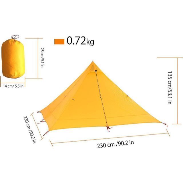 新品/未使用】DESERT WALKER キャンプテント 1人用の通販 by e