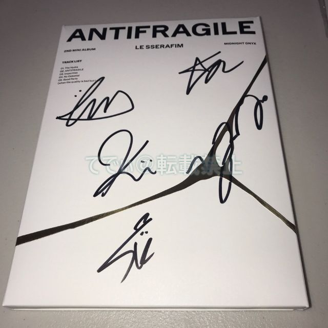 LE SSERAFIM 直筆サイン「ANTIFRAGILE」Vol.1 の通販 by てでぃ@プロフ