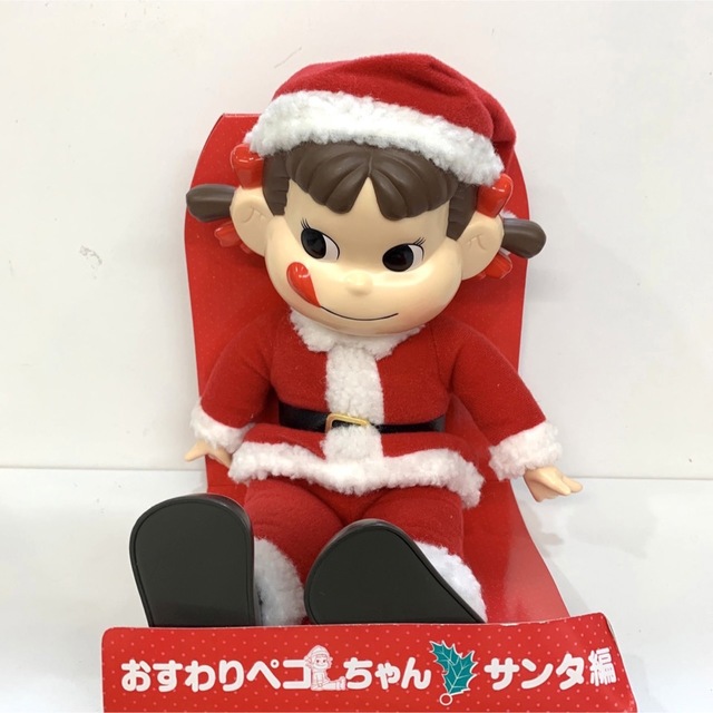 不二家 - お座りペコちゃん サンタ クリスマス ペコちゃん 不二家 人形