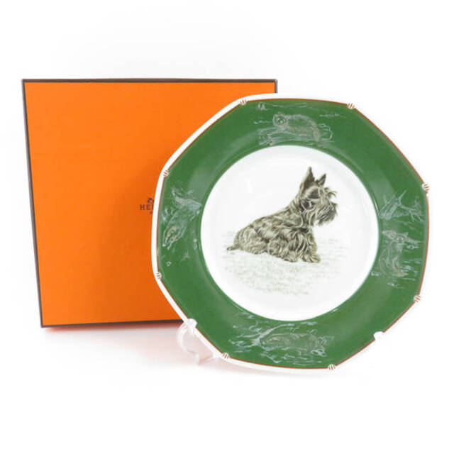HERMES - エルメス Scottish terrier オクタゴナルプレート 21cm 八角