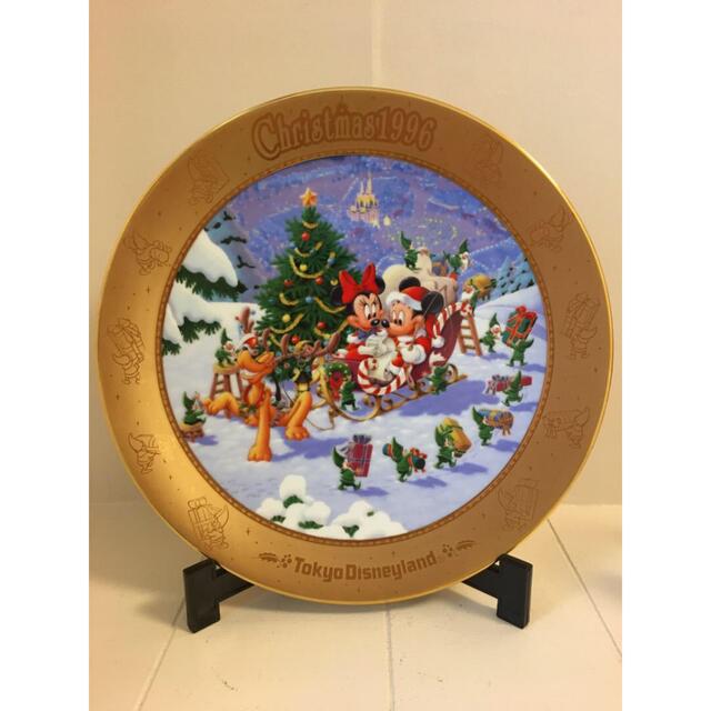 Disney - 東京ディズニーランド☆1996年 クリスマス絵皿、フィギュア