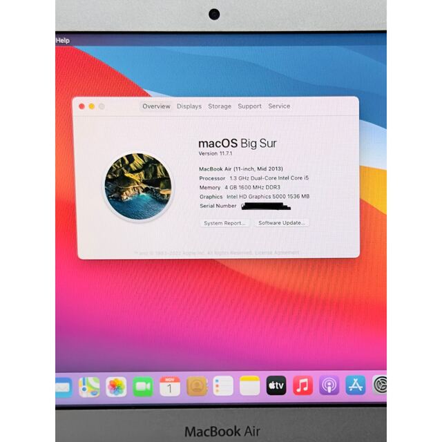 Mac (Apple) - MacBook air 11 i5 4GB 128GB Mid 2013の通販 by CO CO