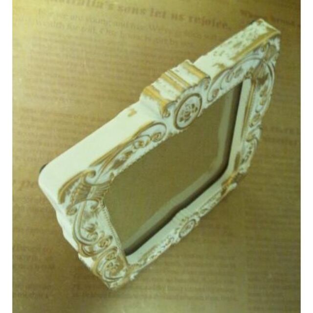 クラシカル フォトフレーム ＊ ホワイト ゴールド b