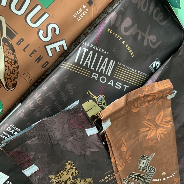 Starbucks Coffee - スタバ コーヒー豆 袋 空袋 ハンドメイド サンプル