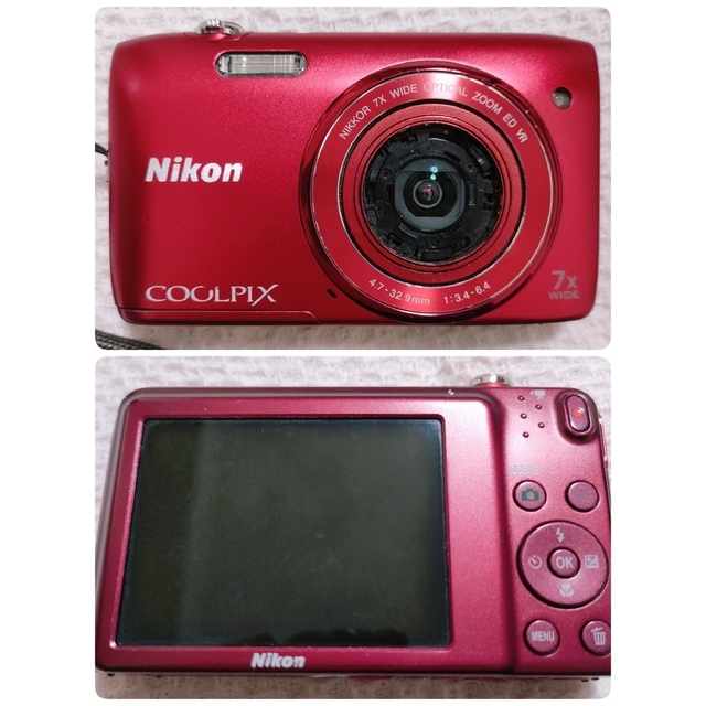 Nikon - 【デジカメ】Nikon COOLPIX S3500 レッドの通販 by shi-sa