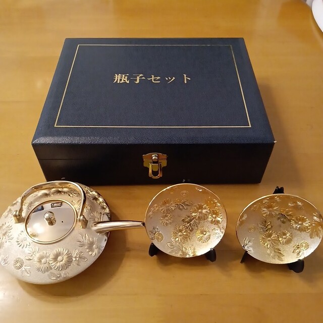 極美品】瓶子セット 24KGP 御神酒 正月 縁起物 酒器 金杯 純金の通販