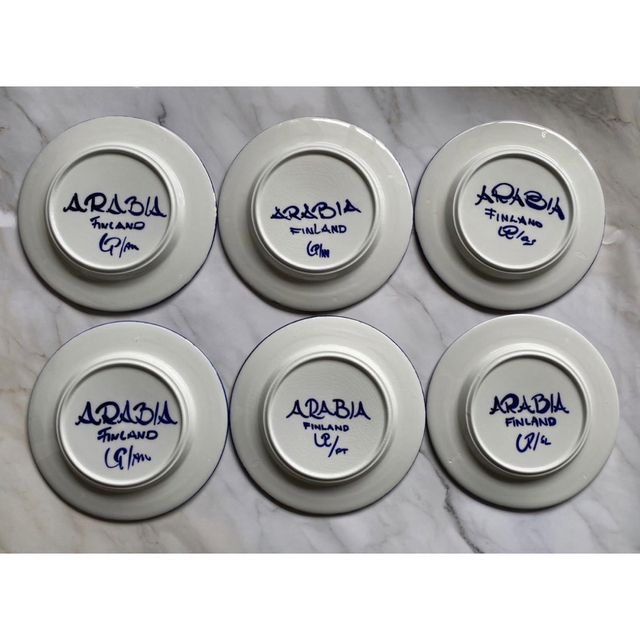 ARABIA - 美品 アラビア バレンシア19cmプレート6枚セット