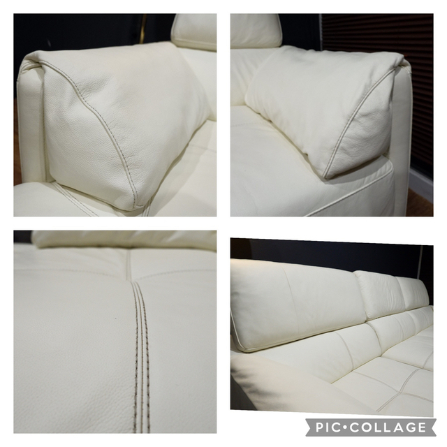 首都圏送0円〜 かねたや40万イタリア本革シェーズロング超極上コーナー