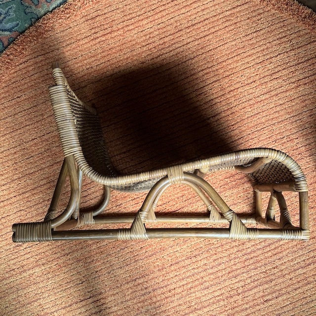 ヴィンテージ ラタン 籐 椅子 ローチェア チェア レスト チェア 古道具