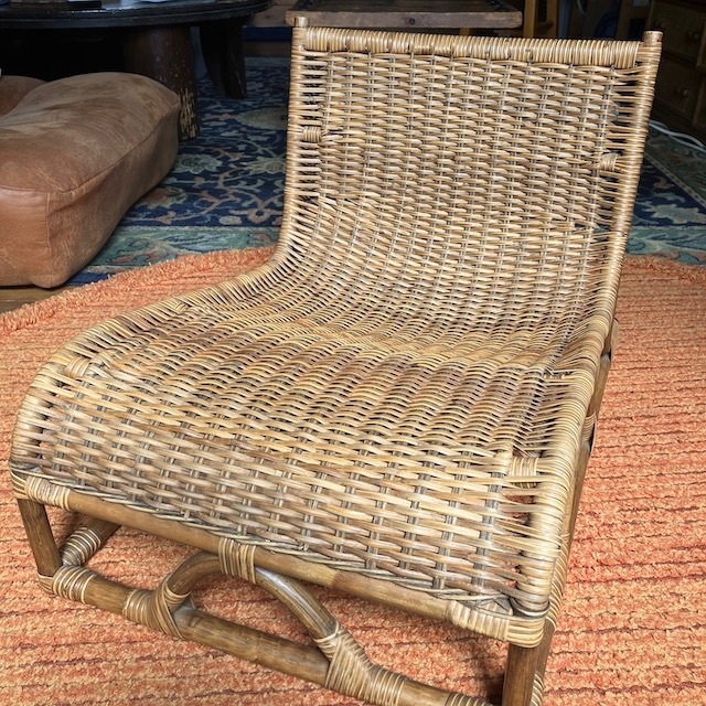 ヴィンテージ ラタン 籐 椅子 ローチェア チェア レスト チェア 古道具