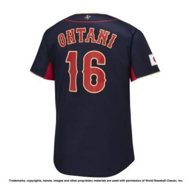 大谷翔平選手 WBCユニフォーム ミズノ プリント S-Mサイズ 大谷翔平