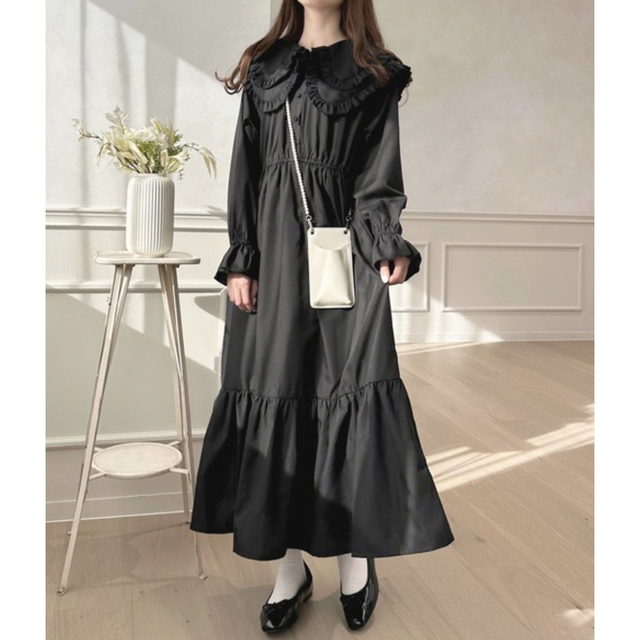 ワンピース フリル襟ワンピース 新品未使用の通販 by rainbow☆'s shop