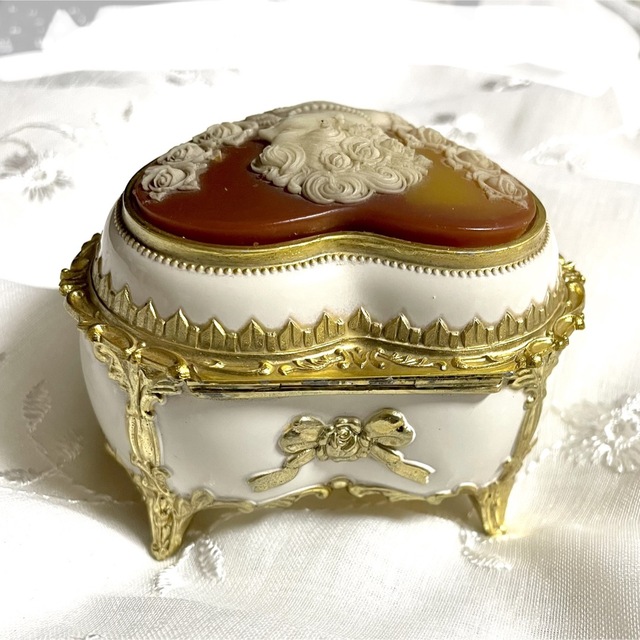 ◇ヴィンテージオルゴール ジュエリーボックス カメオ 世界に一つだけ