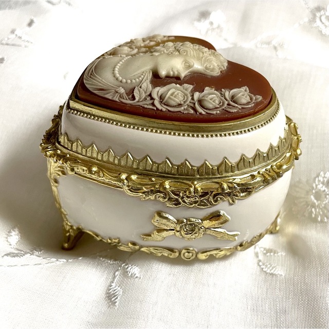 ◇ヴィンテージオルゴール ジュエリーボックス カメオ 世界に一つだけ