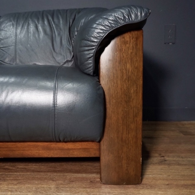 MARNI - 首都圏送無料〜マルニ木工超極上ヴィンテージ本革＋無垢材3人