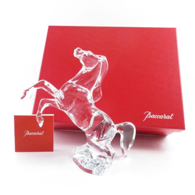Baccarat - 美品 Baccarat バカラ いななく馬 クリスタルオブジェ 1点