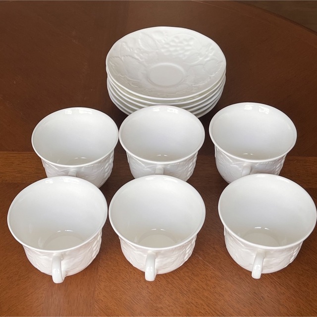 WEDGWOOD - 【美品】ウェッジウッド☆ストロベリー＆バイン☆C/S 6客の