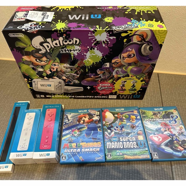 任天堂 - WiiU スプラトゥーンセット amiibo未開封の通販 by n