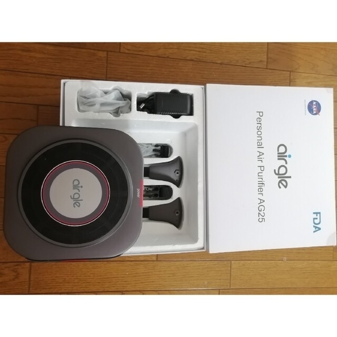 美品／元箱あり】空気清浄機airgle AG25車載可能の通販 by Victor's