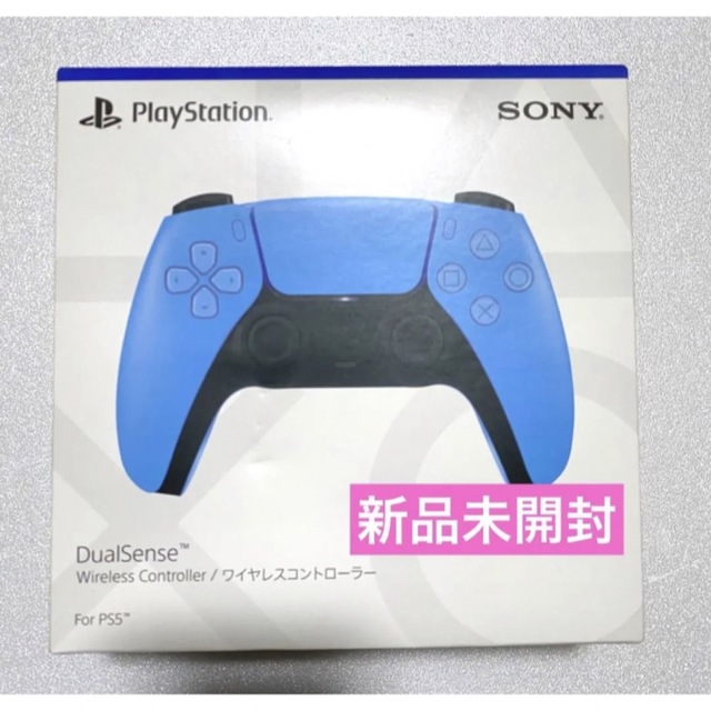 PS5 DualSenseワイヤレスコントローラ スターライト ブルーの通販 by