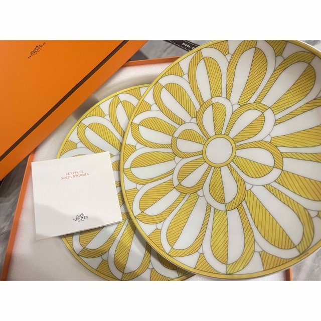 HERMES - 新品 未使用 エルメス ソレイユ デザートプレート 2枚セット
